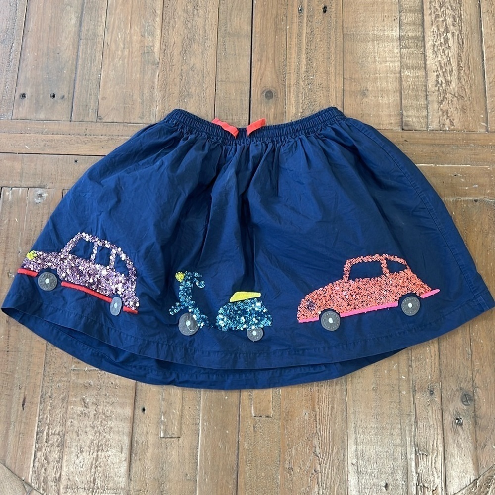 Mini Boden sequin vehicle skirt